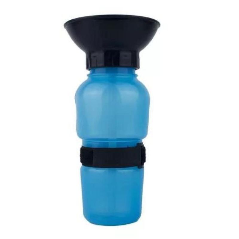 GENERICO - Botella Agua Bebedero Mascota Perrito Paseo 500ml Color Azul