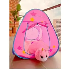 GENERICO - Carpa 3 En 1 Peluche Casa Para Niñas Niños Carpa Plegable