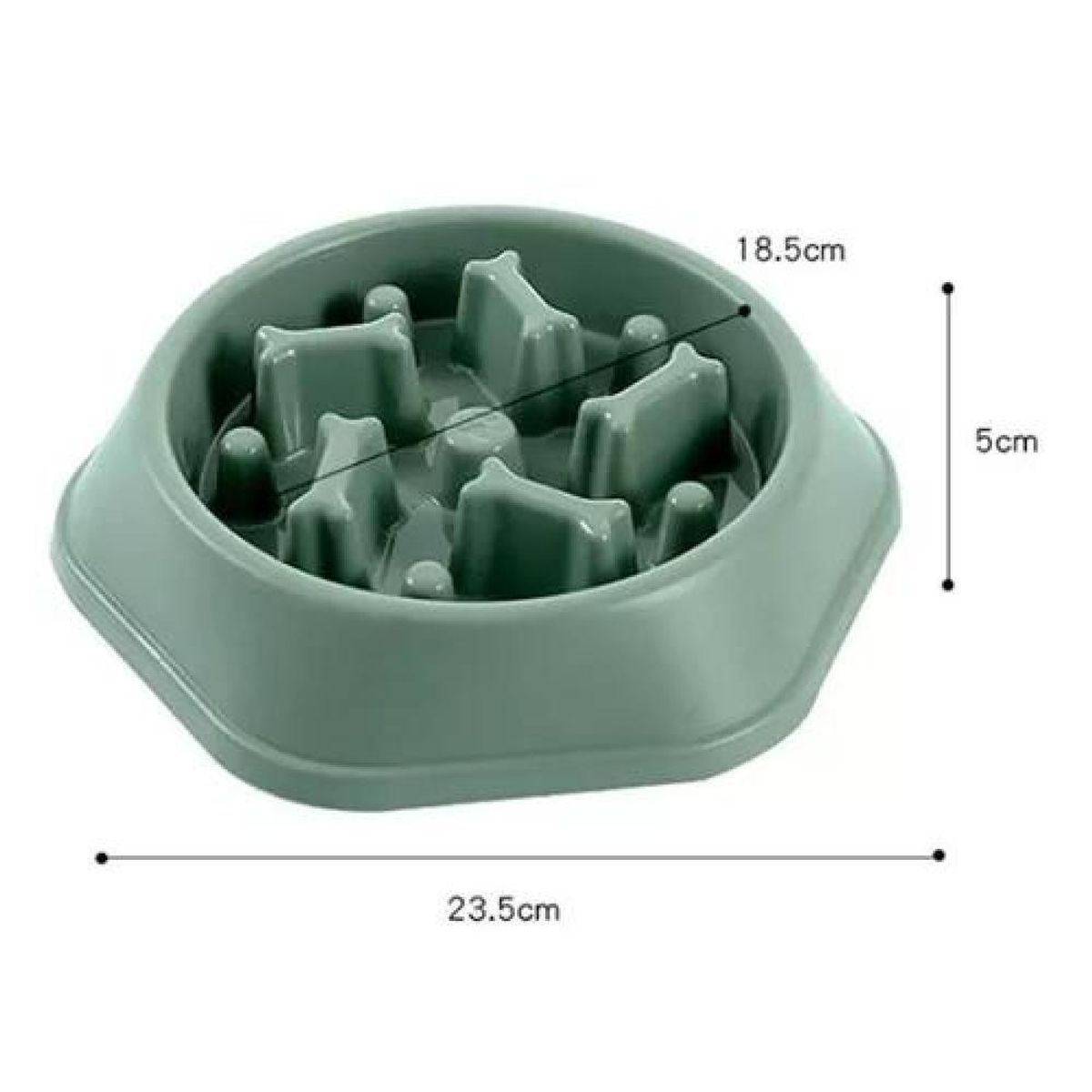 GENERICO - Per-Ros Antistress Color Verde Plato De Comida Antiansiedad