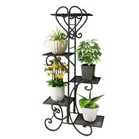 Soporte De 5 Niveles Para Macetas Plantas Decorativo Negro
