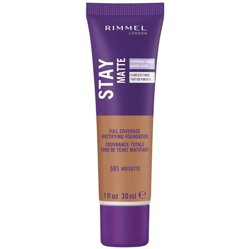 RIMMEL - Base en Mousse Stay Matte Rimmel London - 501 Noisette