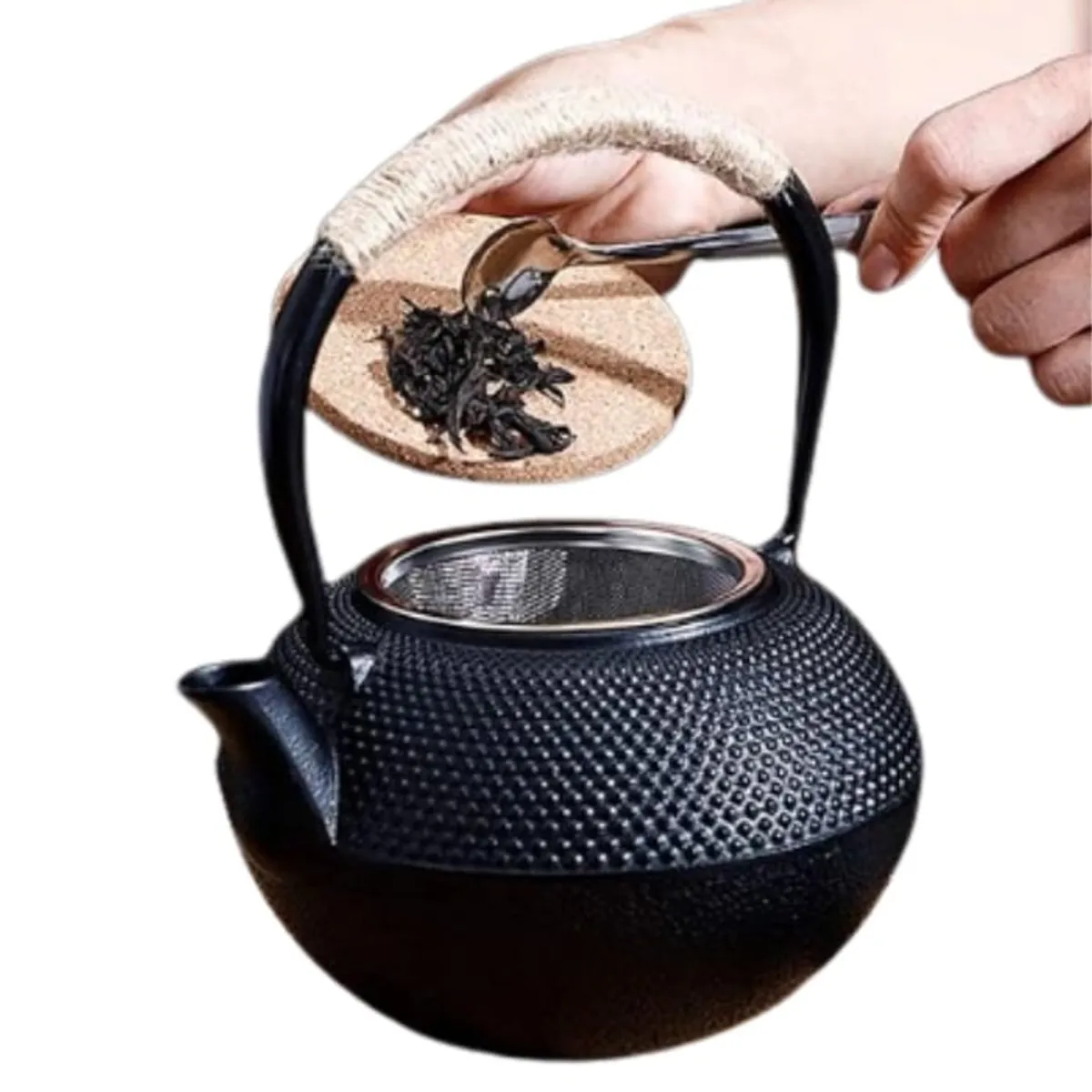 CRUSEC - Tetera De Hierro Fundido 12L Estilo Japonés Antiguo