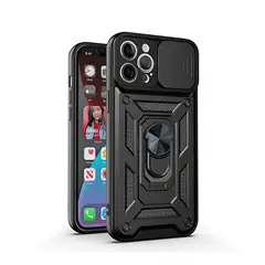 GENERICO - Carcasa Reforzada Con Cubre Cámara Para iPhone 11 Pro Max