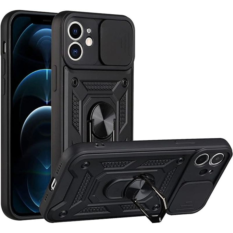 GENERICO - Carcasa Reforzada Con Cubre Cámara Para iPhone 12 Mini