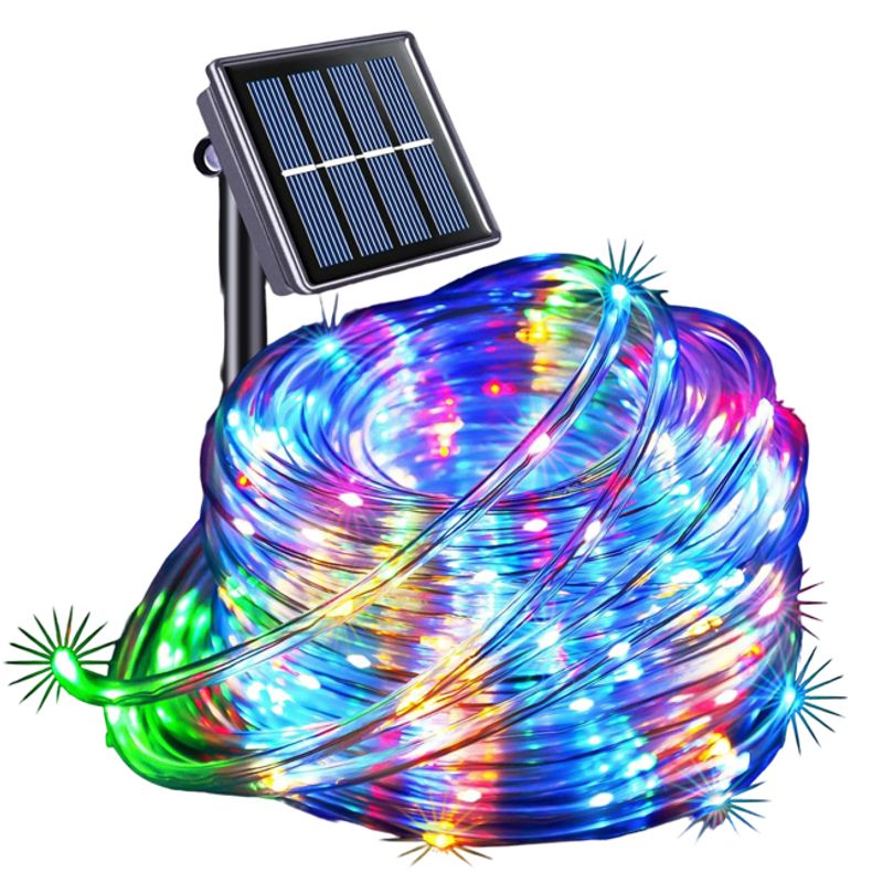 GENERICO - Luces Manguera Solar 10mtrs LED Decorativa Multicolor