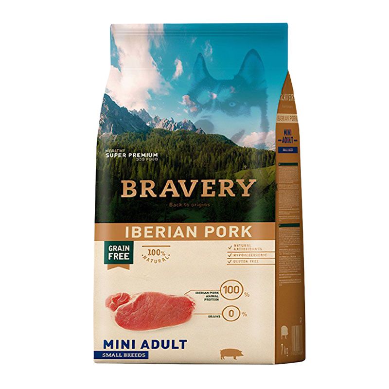BRAVERY - Bravery Mini Adulto Iberian Pork 7 kilos