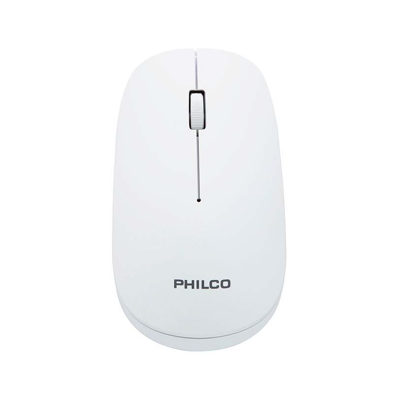PHILCO - Mouse Inalámbrico Óptico Usb Philco Blanco