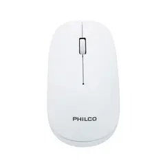 PHILCO - Mouse Inalámbrico Óptico Usb Blanco