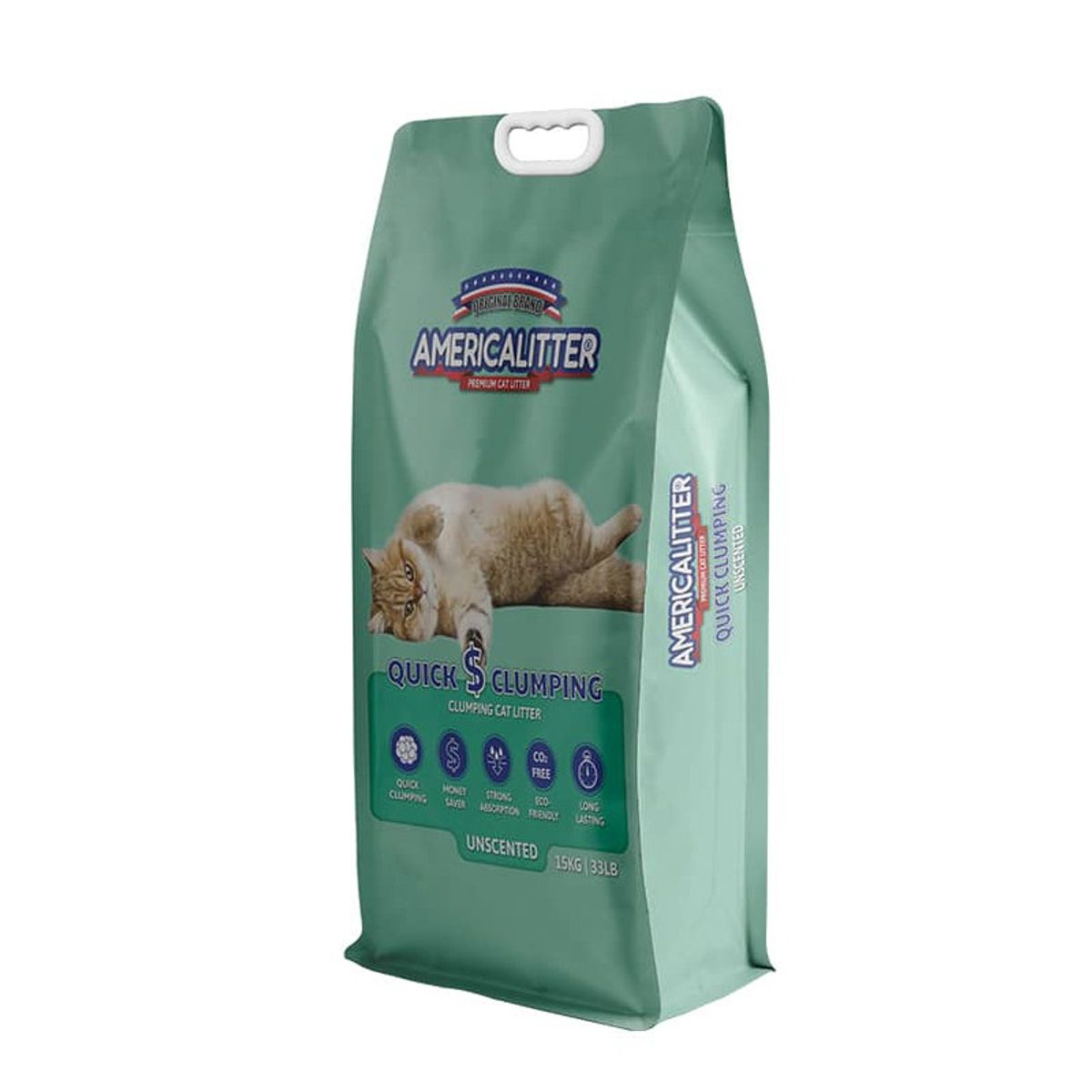 AMERICA LITTER - Arena America Litter Quick Clumping Sin Aroma 7Kg