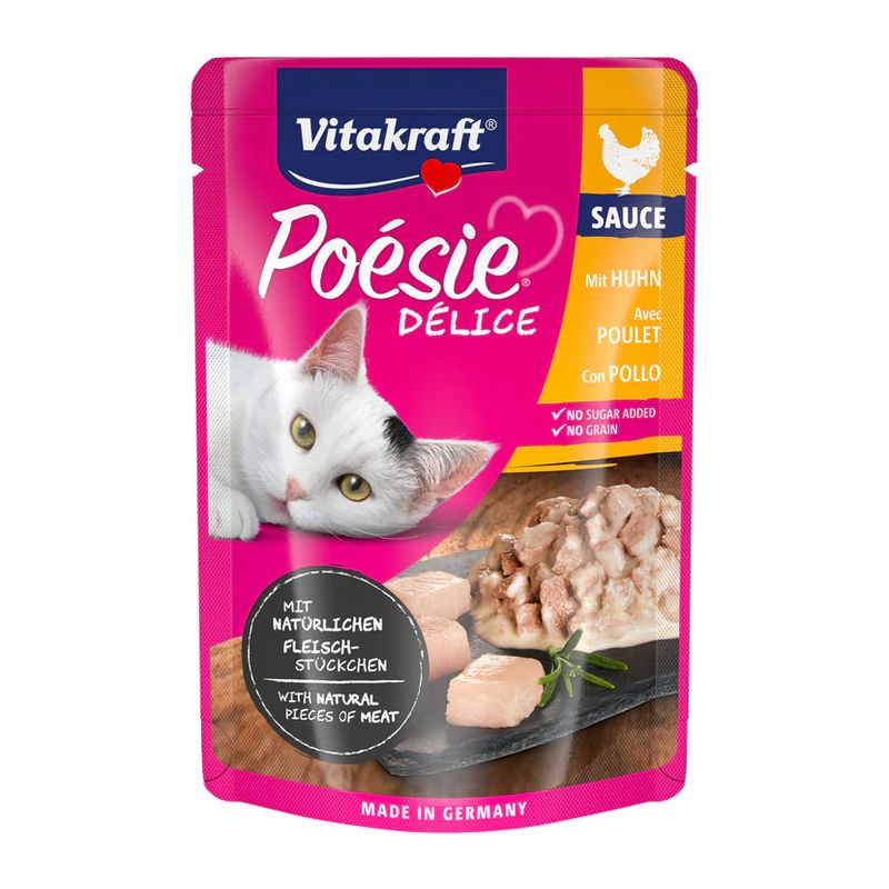 VITAKRAFT - Vitakraft Alimento Poesi Delice Gato Sabor Pollo 85gr