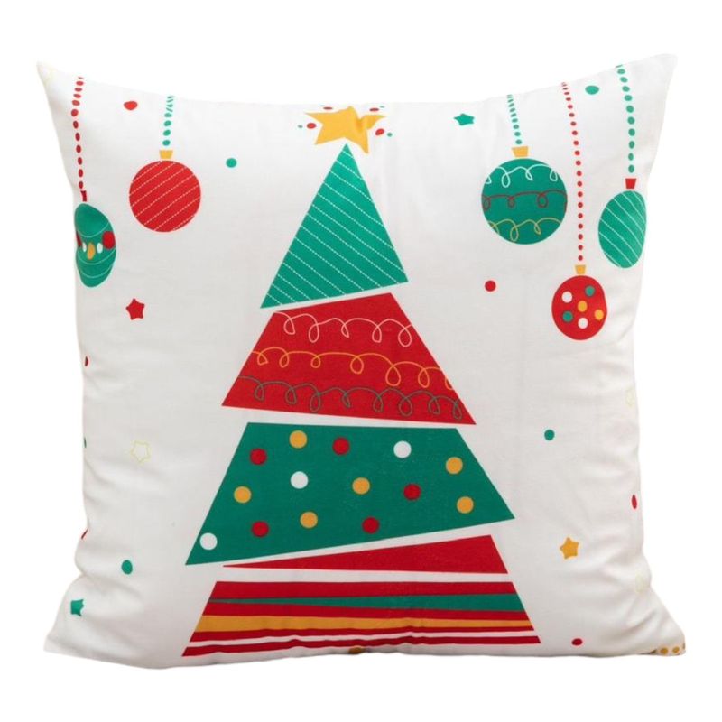 GENERICO - Funda Para Cojín Navidad 45x45 Arbol B. 1 Und