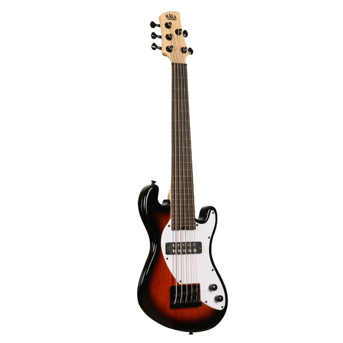 KALA - U-Bass Cuerpo Sólido 5 Cuerdas Fretless SunBurst Kala