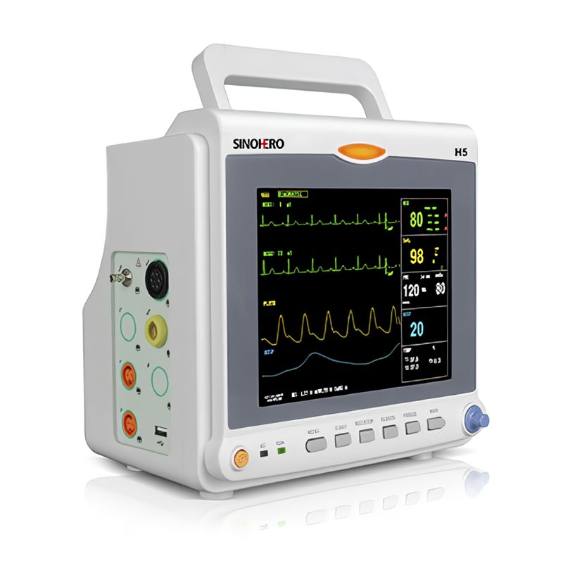 SINOHERO - Monitor Multiparámetro Sinohero H5 - Fc Fr Nibp Spo2 Ecg Tem