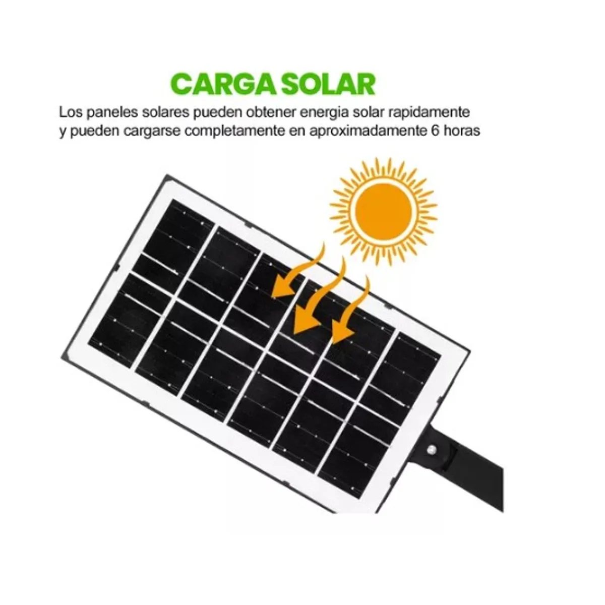 ESHOPANGIE - Foco Led Solar Ip65 Con Sensor De Movimiento Bk-210-6