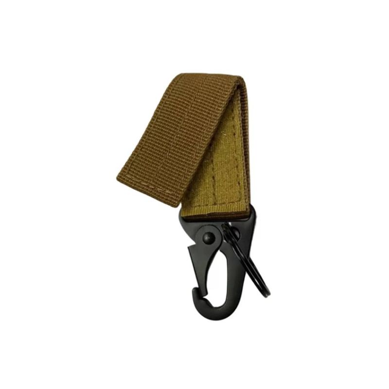 GENERICO - Llavero Mosqueton Táctico Militar Sist Molle Velcro