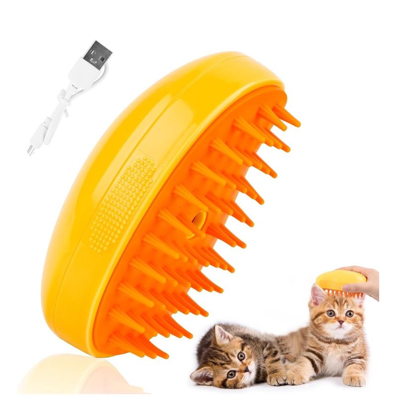 GENERICO - Cepillo Con Vapor Para Perros Y Gatos Quita Pelos