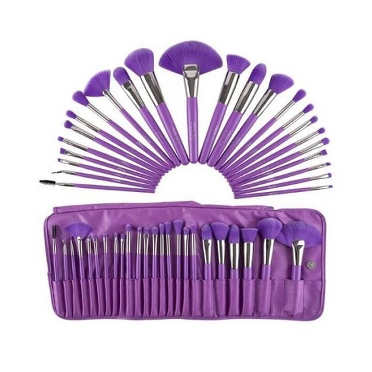 BEAUTY CREATIONS - Set de brochas THE NEON PURPLE 24 Piezas - Beauty Creations