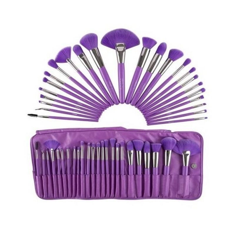 BEAUTY CREATIONS - Set de brochas THE NEON PURPLE 24 Piezas - Beauty Creations
