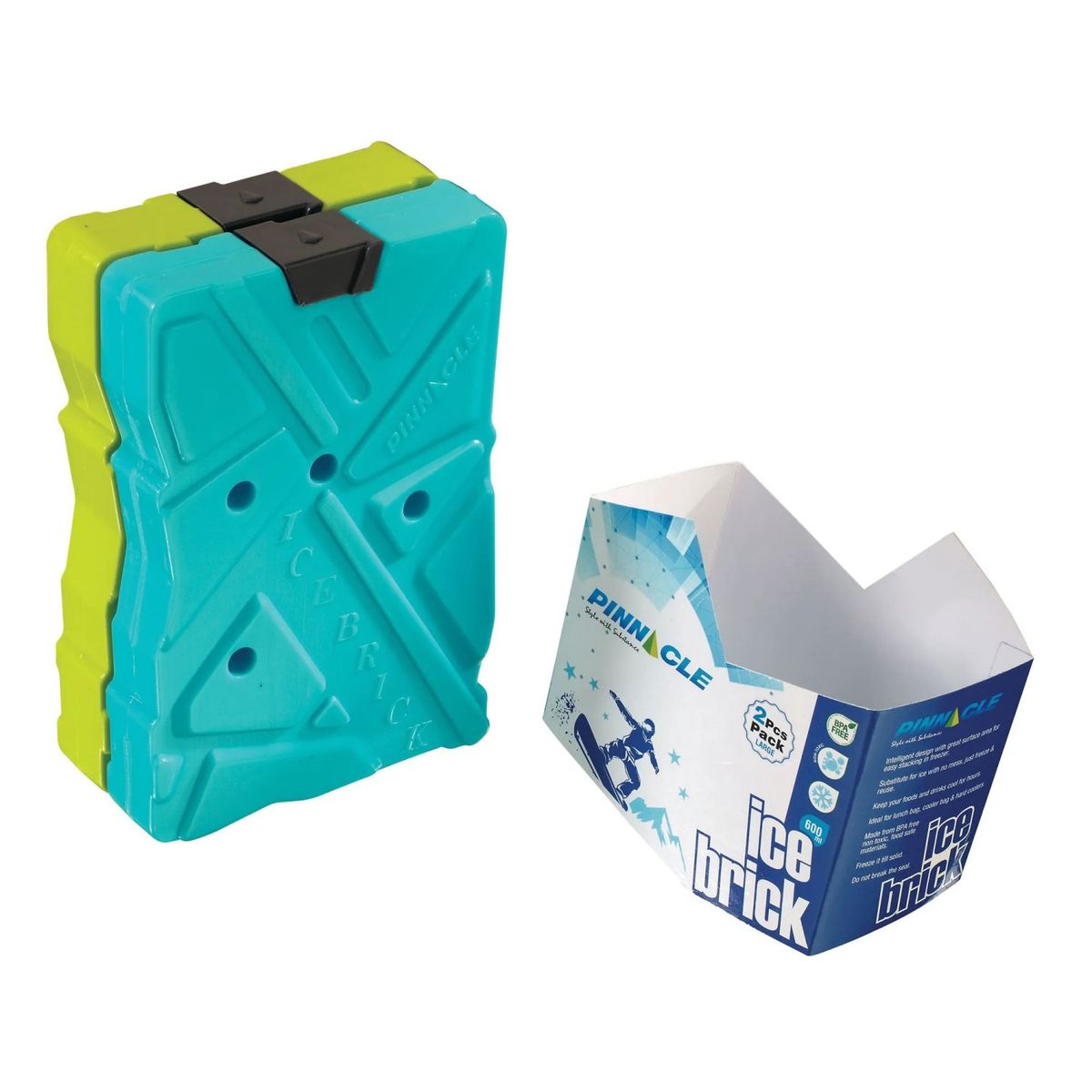 PINNACLE - Pack 2 Ladrillos De Hielo Ice Pack Pinnacle 600 Ml
