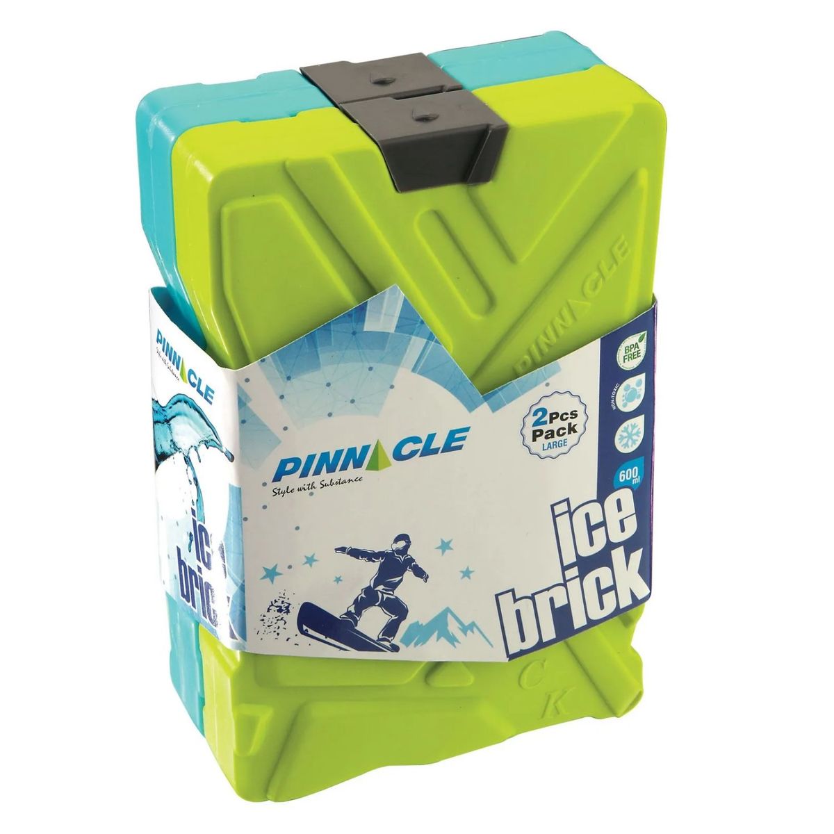 PINNACLE - Pack 2 Ladrillos De Hielo Ice Pack Pinnacle 600 Ml