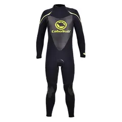 CABOSUB - Traje Surf 4-3mm Mega Stretch Flexibilidad Total - Negro