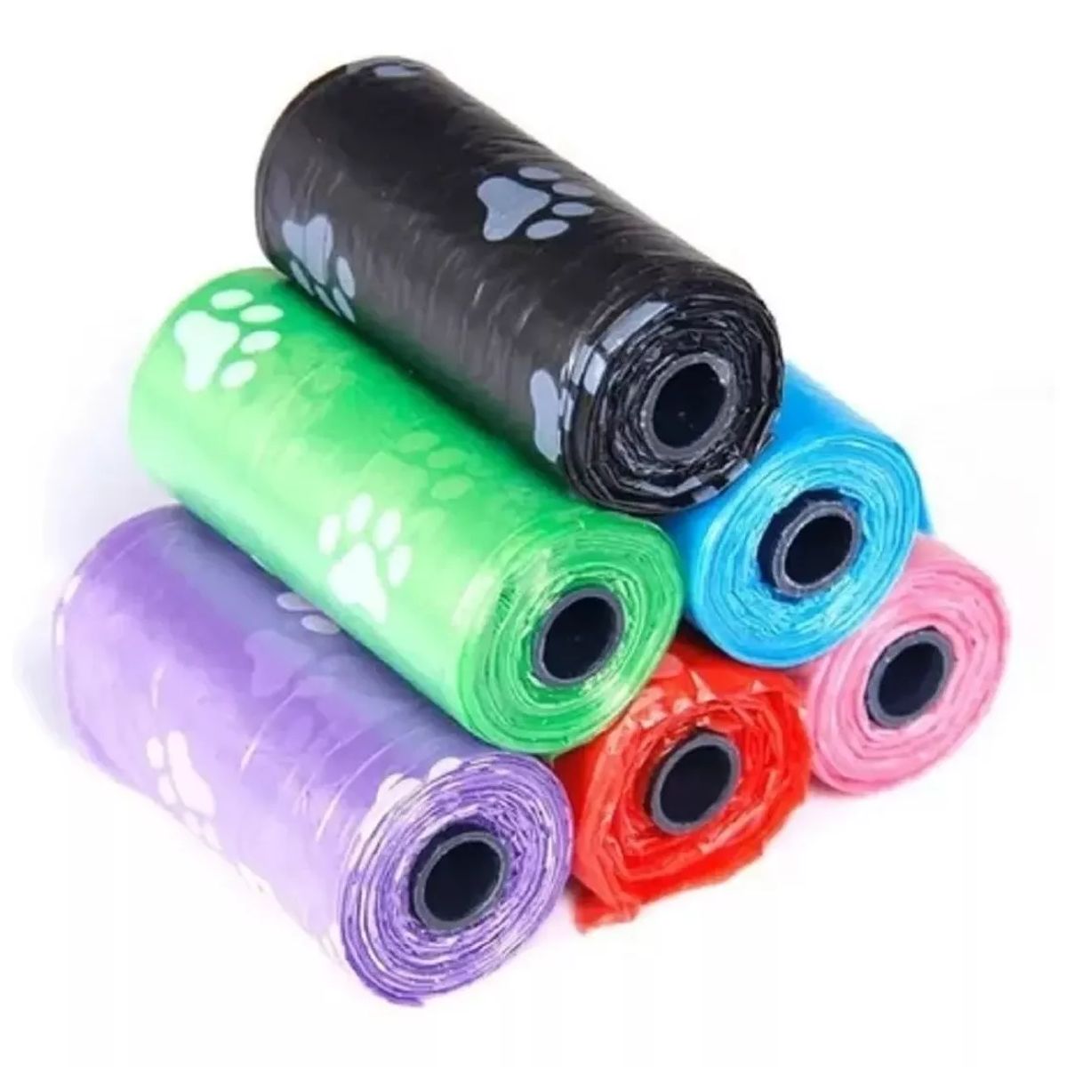 GENERICO - Pack 6 Rollo Bolsa Desechos Perro Repuesto Mascota 90 Bolsas