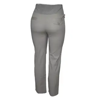 DMOM - Pantalon Maternal Corte Recto Color Gris
