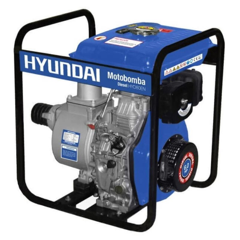 HYUNDAI - Motobomba Hyundai Diesel 3x3 Partida eléctrica Agua limpia