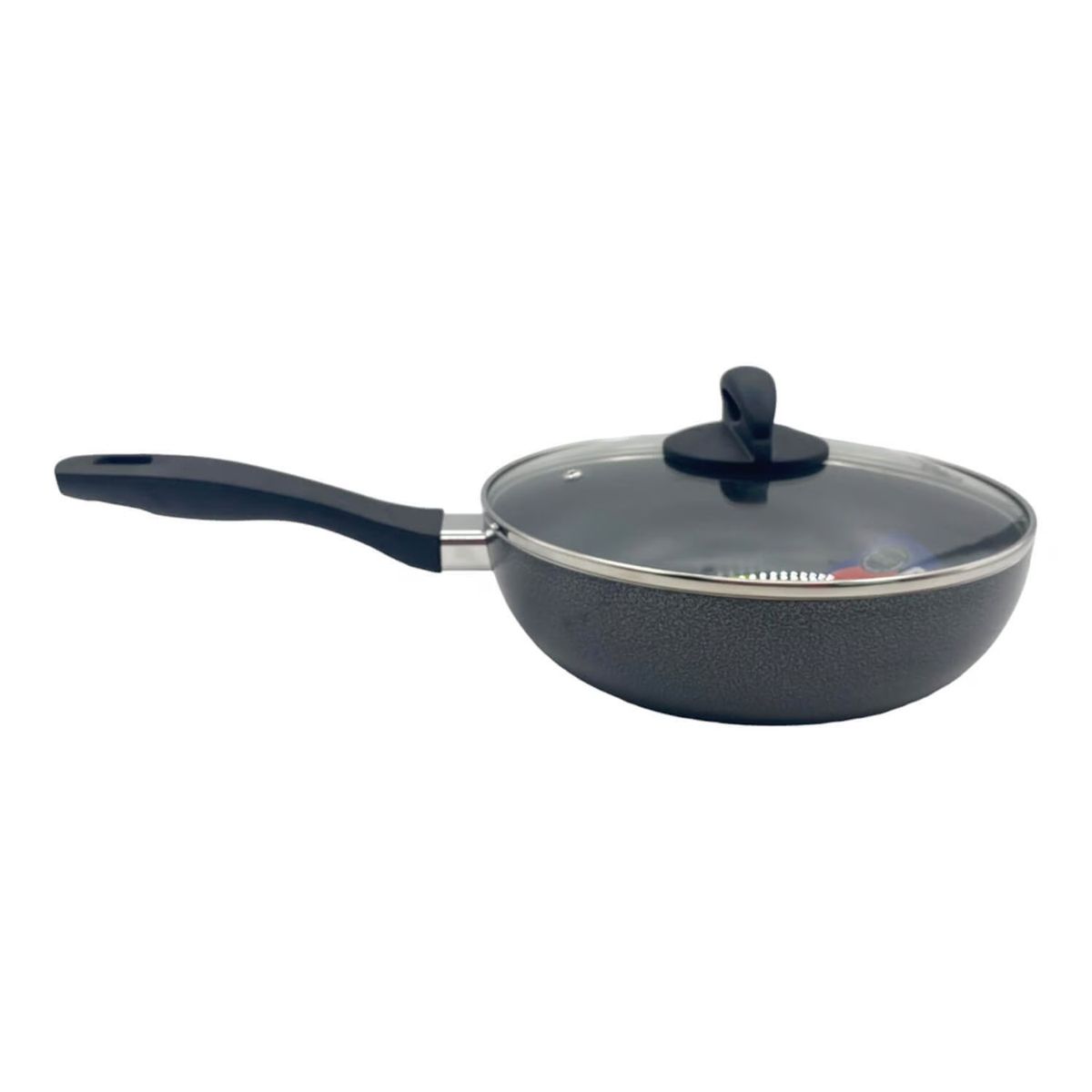OSTER - Sartén Wok Aluminio Con Tapa Oster 26 Cm Bastone