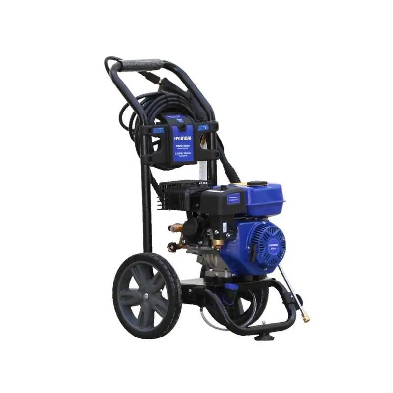 HYUNDAI - Hidrolavadora Hyundai 5 HP gasolina 186 bar (2.700 psi)  522 L/h