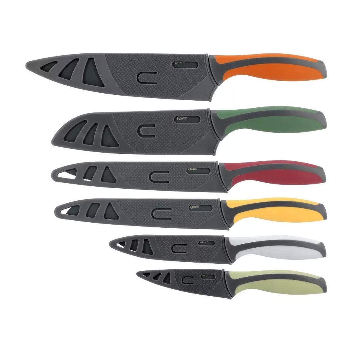 OSTER - Set Cuchillos Oster con Funda Colores 6 Pcs Ronnan