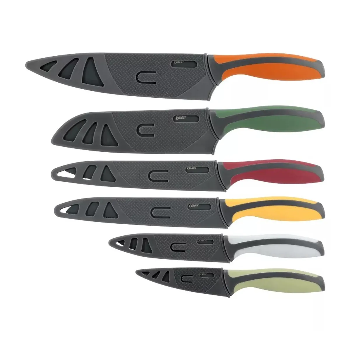 OSTER - Set Cuchillos Oster con Funda Colores 6 Pcs Ronnan