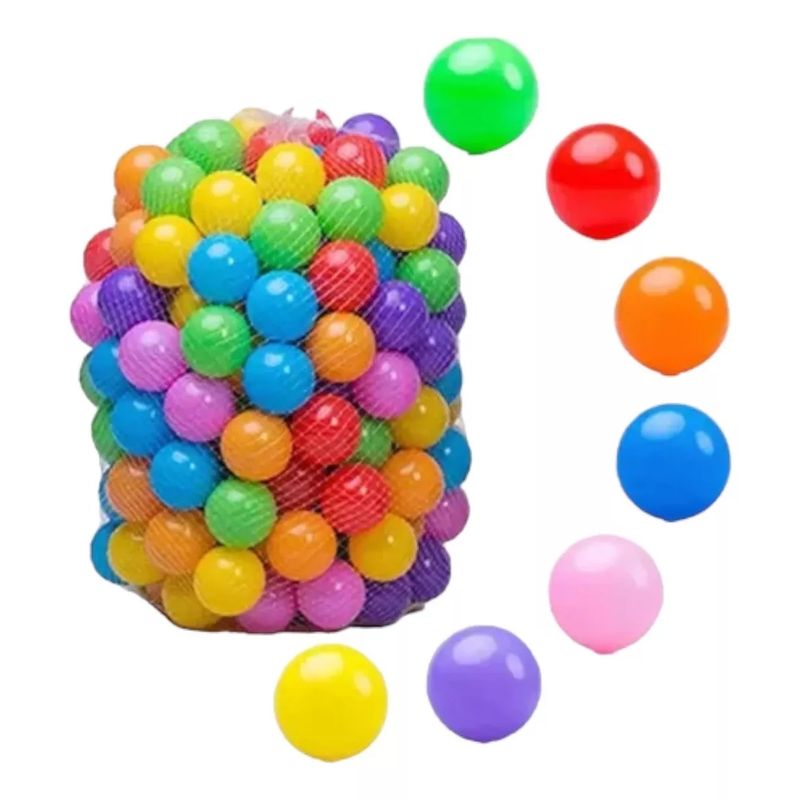 GENERICO - Pack 50 Pelotas Plásticas Para Piscina Colores
