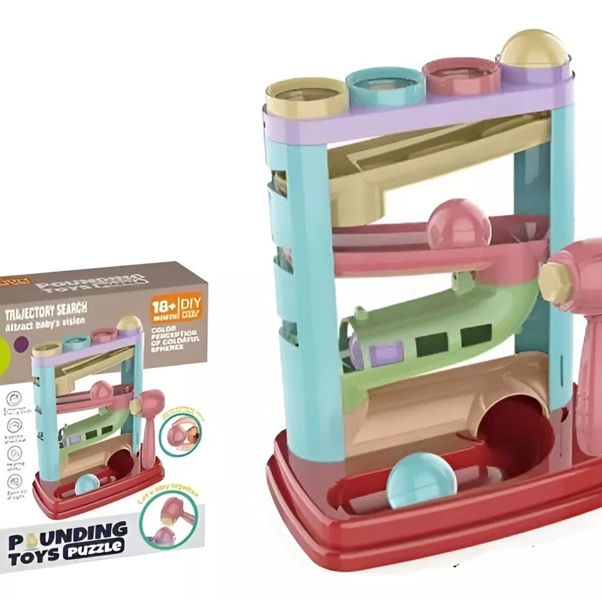 GENERICO - Juguete Bebé Con Bolas Rodante Y Torre Tobogán Para Niño