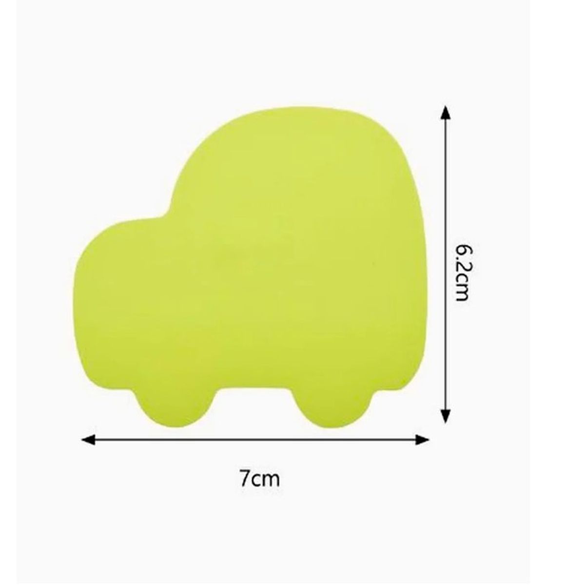 GENERICO - Notas Adhesivas Forma Carro 100 Hojas 7×6.2cm