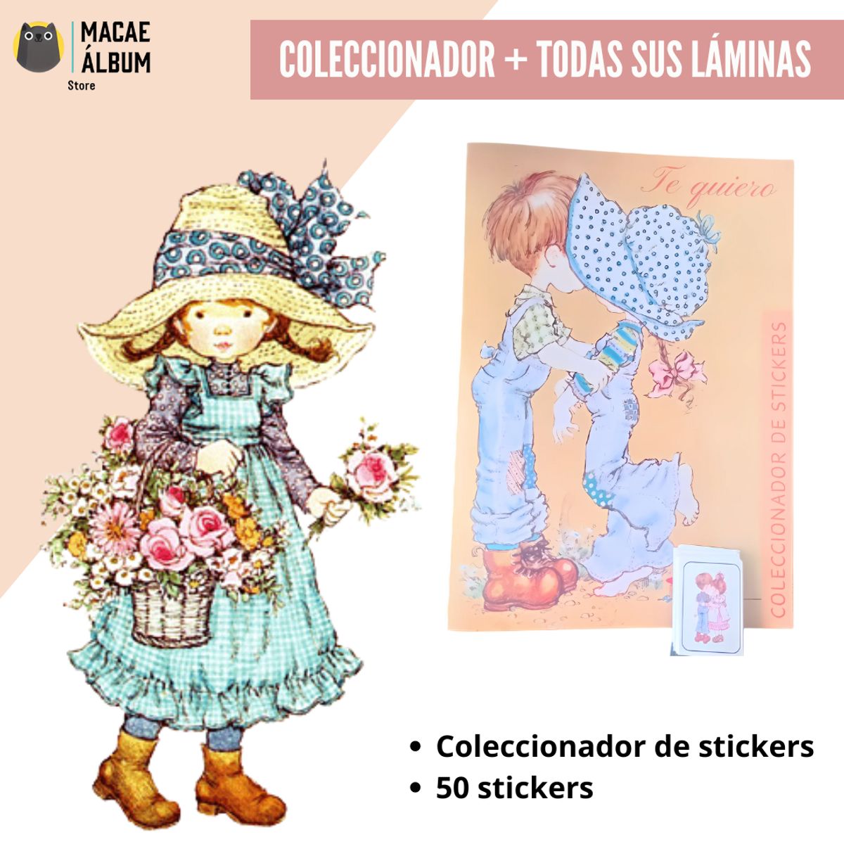 GENERICO - Sarah Kay Coleccionador de stickers + todas sus láminas