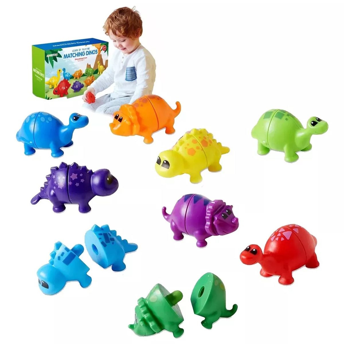 GENERICO - Dinosaurio Juguete Para Niños 10 Piezas Juego Didáctico