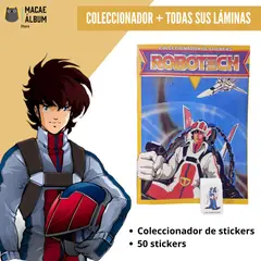 GENERICO - Robotech Coleccionador de stickers + todas sus láminas
