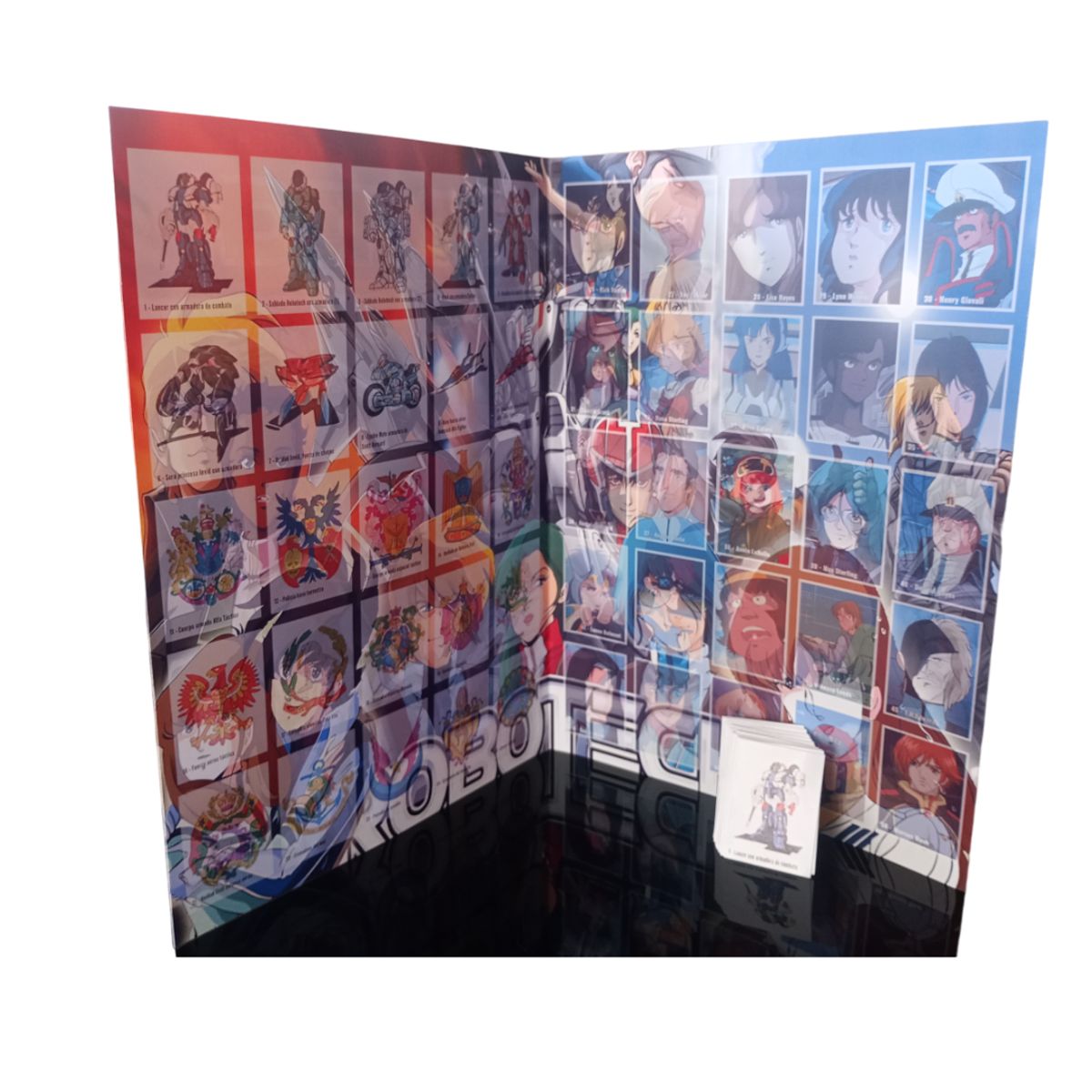GENERICO - Robotech Coleccionador de stickers + todas sus láminas