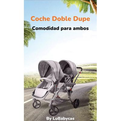 Imagen 2 del producto Coche Doble Duo Reclinable 6 Modos En 1 Gris