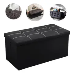 GENERICO - Banqueta Baul Sillon Pie De Cama Silla Organizador Plegable