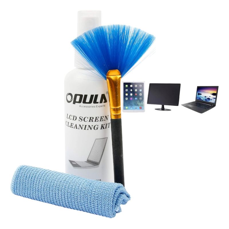 GENERICO - Kit De Limpieza Notebook Limpiador Liquido Pantallas Lcd Pc