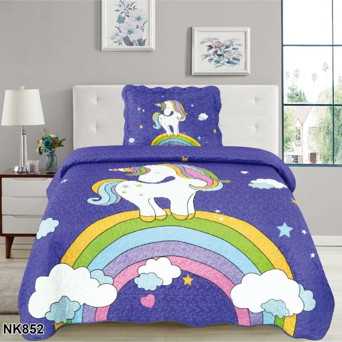 GENERICO - cubrecamas  quilt verano 1.5plazas 180x230