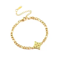 CORAZÓN DE ÁMBAR - Pulsera de Protección Nudo de Brujas