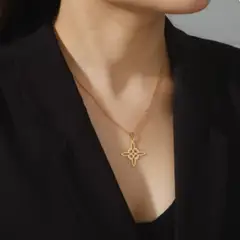 CORAZÓN DE ÁMBAR - Colgante de Protección Nudo de Brujas