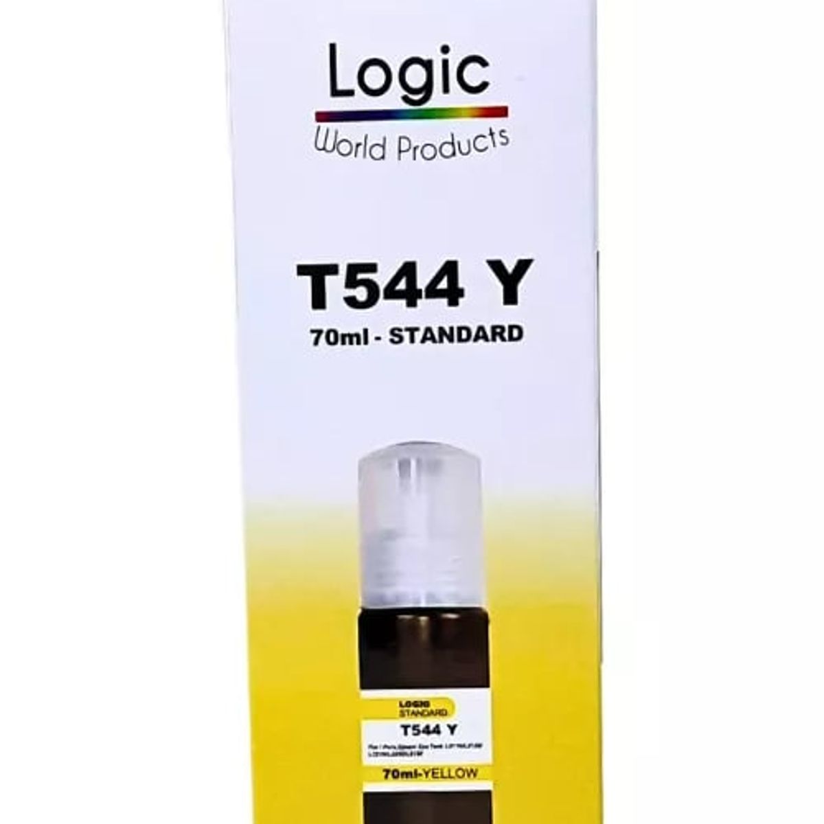 LOGIC - Tinta T544 Para Epson Con Boquilla 70 ml L3110 L3150 Color Amarillo
