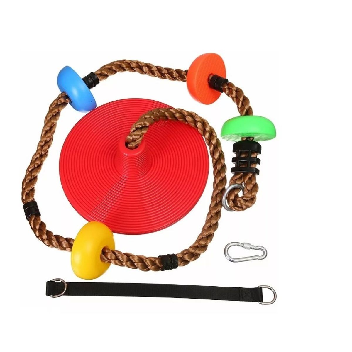 GENERICO - Columpio Mecedor Cuerda Escalada Multicolor Niños Mix