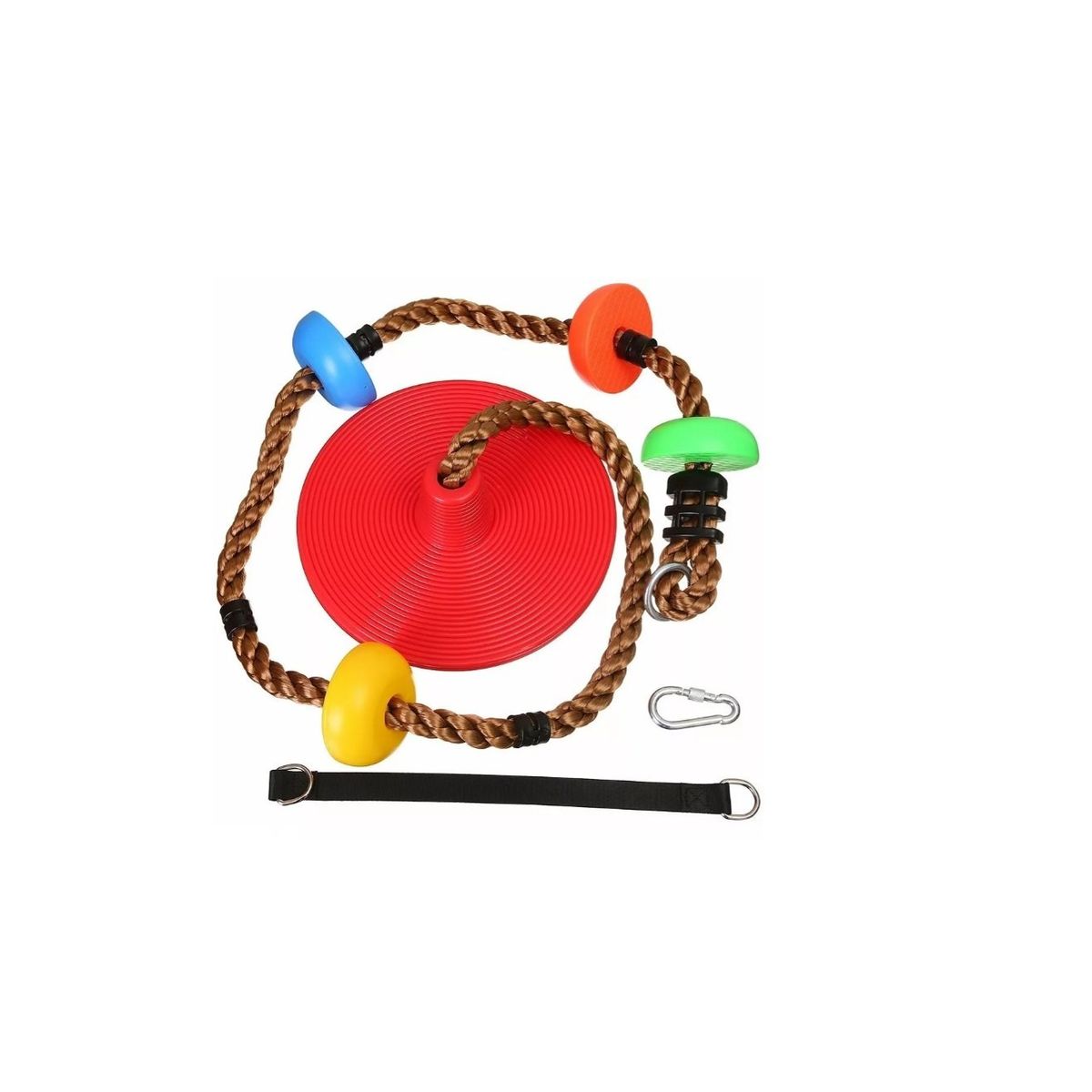 GENERICO - Columpio Mecedor Cuerda Escalada Multicolor Niños Mix