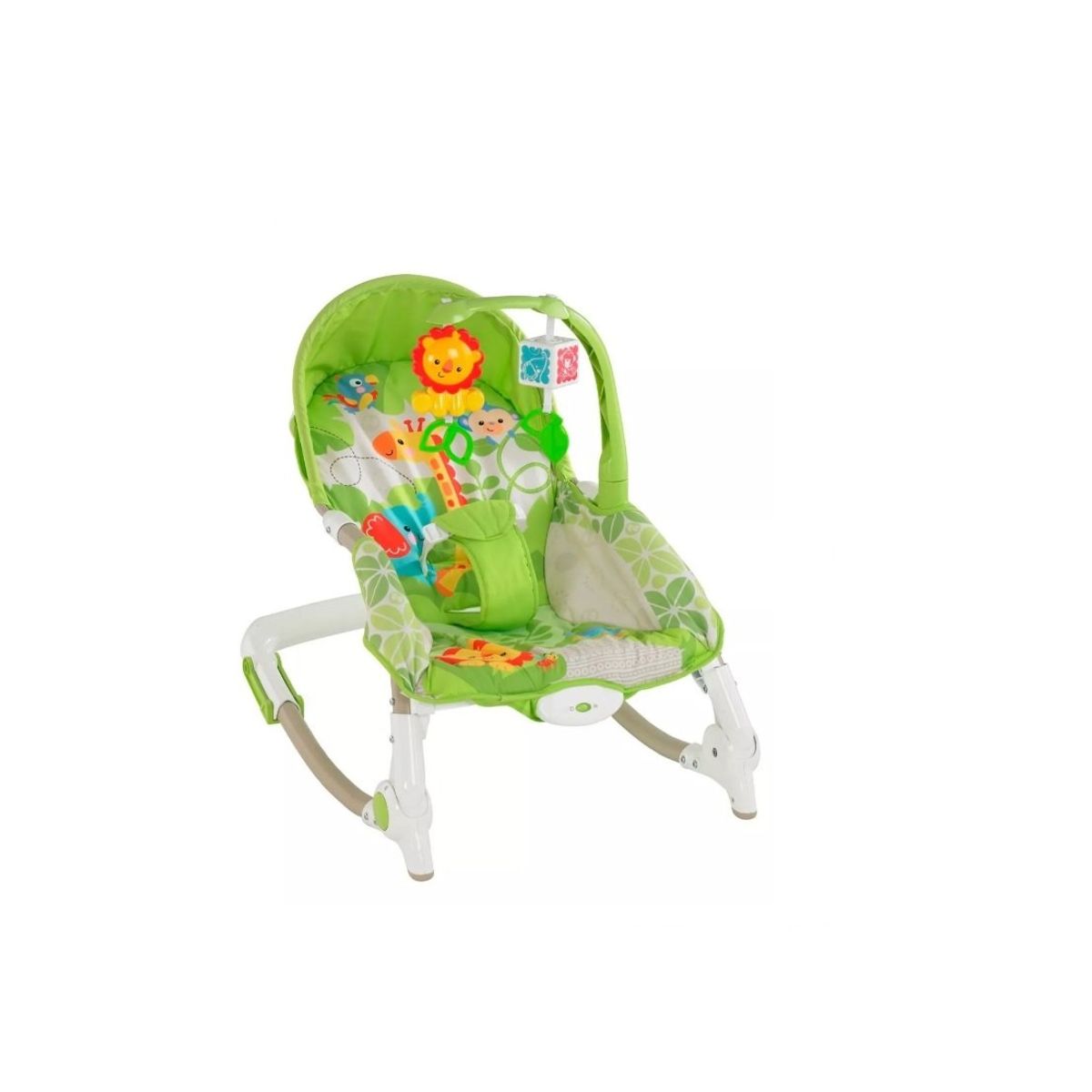 GENERICO - Silla Nido Mecedora Con Vibracion Jirafa Bebes Green