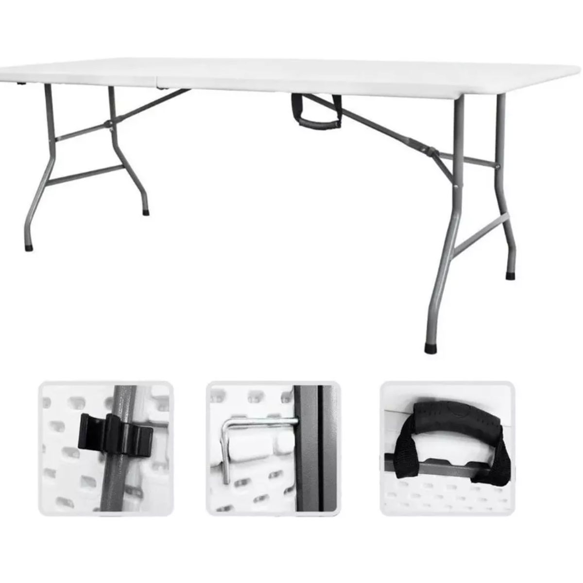 GENERICO - Mesa Plegable Portátil Para Interior Y exterior 180X74X74